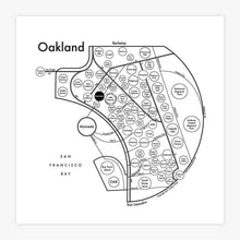 Load image into Gallery viewer, Oakland Map Print