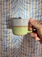 Load image into Gallery viewer, Espresso cups: White / lime green