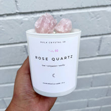 Load image into Gallery viewer, Rose Quartz Candle · Crystal Infused