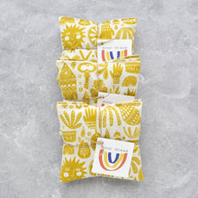 Load image into Gallery viewer, Lavender Sachet Bundle in Kindred Fable Gold Cotton