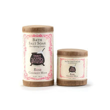 Load image into Gallery viewer, Bath Salt Soak Rose & Coconut Milk