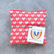 Load image into Gallery viewer, Pink and White Hearts Lavender Sachet Bundle
