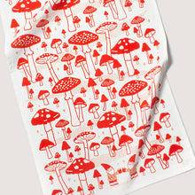 Load image into Gallery viewer, Gnome Mushroom Tea Towel