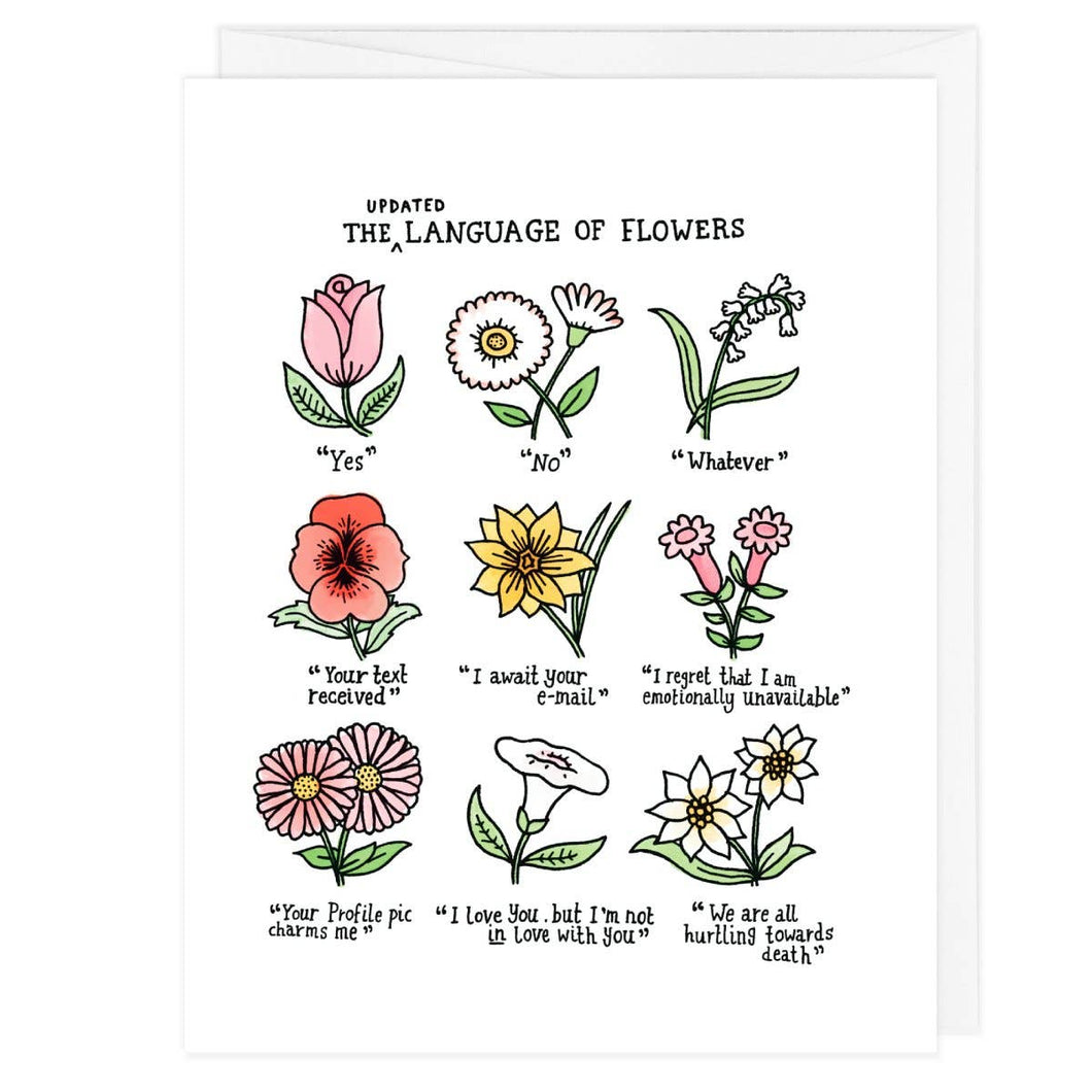 Language Of Flowers A2 Card