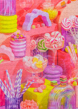 Load image into Gallery viewer, Pezel Puzzles - 🍭 Sweet Dreams 🌈 | 500 Piece Jigsaw Puzzle w/ Canvas Bag
