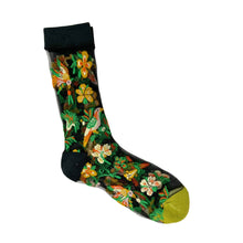 Load image into Gallery viewer, Floral and Fauna Mesh Socks
