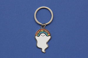 Dead Inside Enamel Keychain