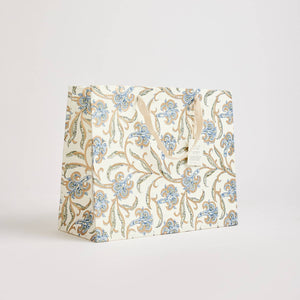 Hand Block Printed Gift Bags (Medium) - Blue Stone