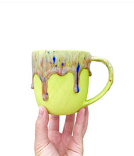 Load image into Gallery viewer, Frosted Funfetti Mug - Chartreuse 
