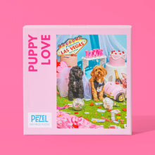 Load image into Gallery viewer, Pezel Puzzles - 💗 Puppy Love 💗 | 500 Piece Jigsaw Puzzle w/ Canvas Bag
