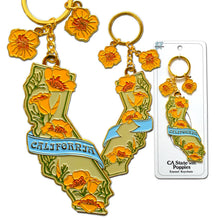 Load image into Gallery viewer, SF Mercantile - California Poppy Keychain
