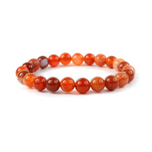 Load image into Gallery viewer, Earths Elements Wholesale - Crystal Bracelet - 8mm Carnelian, pack of 5
