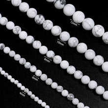 Load image into Gallery viewer, Howlite Stone Stretch Beaded Bracelet: 4MM
