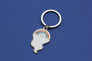 Dead Inside Enamel Keychain