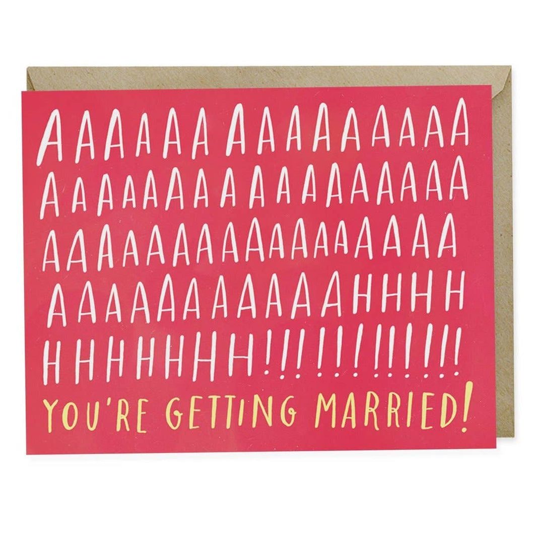 Aaah Married Engagement Card