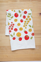 Load image into Gallery viewer, The High Fiber - *NEW Tomato Tea Towel, Handprinted in USA, Natural Cotton
