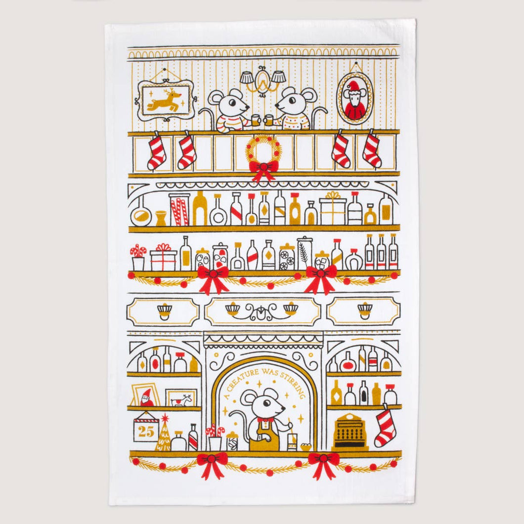 Stirring Mouse Bartender Tea Towel