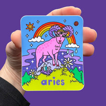 Load image into Gallery viewer, Wokeface - Sticker - Zodiac: Aries
