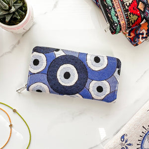 Evil Eye Clutch and Wallet sold seperately