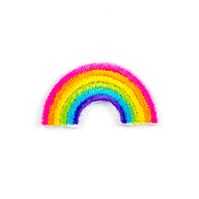 Load image into Gallery viewer, These Are Things - Rainbow Embroidered Sticker Patch: 1" x 1"
