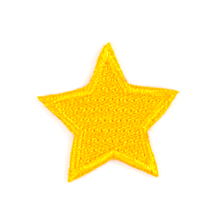 Load image into Gallery viewer, These Are Things - Gold Star Embroidered Sticker Patch: 1" x 1"
