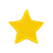 Load image into Gallery viewer, These Are Things - Gold Star Embroidered Sticker Patch: 1" x 1"

