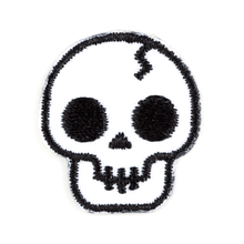 Load image into Gallery viewer, These Are Things - Skull Embroidered Sticker Patch: 1" x 1"
