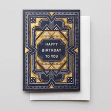 Load image into Gallery viewer, Sashiko Birthday Card *FOIL*
