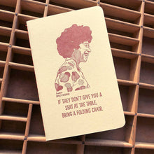 Load image into Gallery viewer, Blackbird Letterpress - Shirley Chisholm notebook
