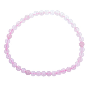 Earths Elements Wholesale - Crystal Bracelet - 4mm Rose Quartz, pack of 5