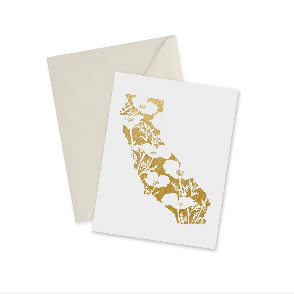 doodles.ink. - Golden State Gold Foil Notecard: Single