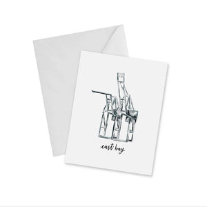 Oakland East Bay Cranes Notecard