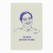 Load image into Gallery viewer, Blackbird Letterpress - Rosa Parks notebook
