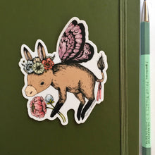 Load image into Gallery viewer, Marika Paz Illustration - Donkey Fairy Sticker

