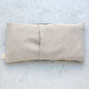 Weighted Eye Pillow in Wildwood Garden Navy Canvas