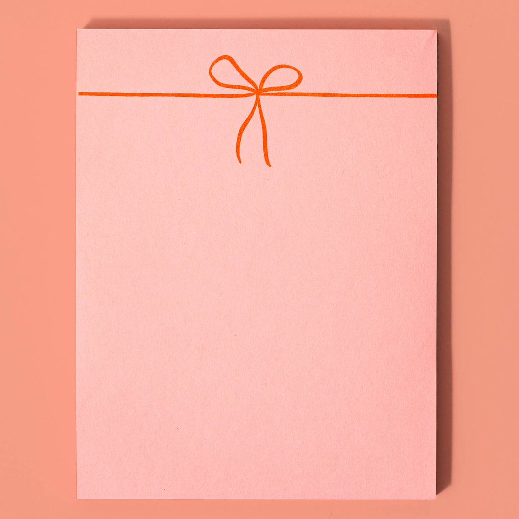 Bromstad Printing Co. - Bow - Risograph Small Notepad