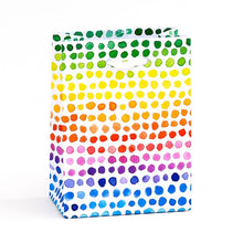 Load image into Gallery viewer, Paper Source Wholesale - Rainbow Dots Gift Bag: Small
