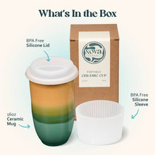 Load image into Gallery viewer, Nova Ceramics Travel Mugs - Savannah Ceramic Travel Cup 16oz | Reusable Coffee Cup
