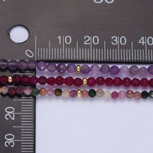 Load image into Gallery viewer, Dainty Beaded Necklace Tourmaline, Ruby
