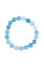 Load image into Gallery viewer, Blue Aquamarine Stone Beaded Stretch Bracelet B3434: 6MM
