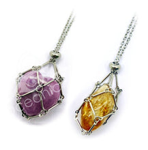 Load image into Gallery viewer, Oceanic Linkways Inc -NECKLACE - NET BAG FOR STONE STAINLESS STEEL CHAIN
