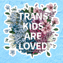 Load image into Gallery viewer, Trans Kids Are Loved Decal | Transgender Stickers
