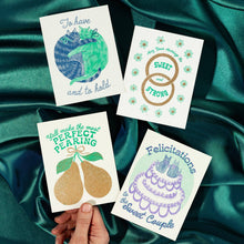 Load image into Gallery viewer, Bromstad Printing Co. - To Have And To Hold - Risograph Wedding Card
