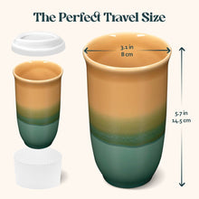Load image into Gallery viewer, Nova Ceramics Travel Mugs - Savannah Ceramic Travel Cup 16oz | Reusable Coffee Cup
