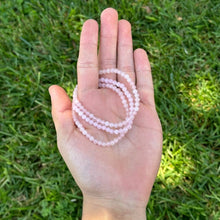 Load image into Gallery viewer, Earths Elements Wholesale - Crystal Bracelet - 4mm Rose Quartz, pack of 5
