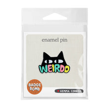 Load image into Gallery viewer, Weirdo Cat Enamel Pin
