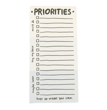 Load image into Gallery viewer, Priorities Notepad
