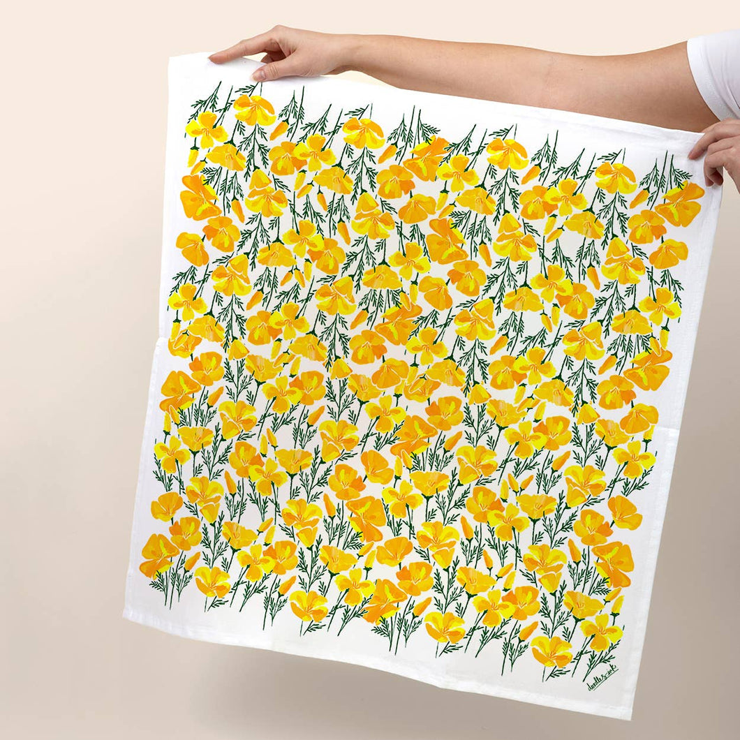 Poppies - Wildflowers - Tea Towel