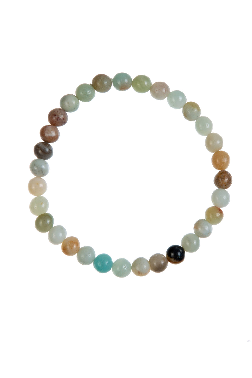 Amazonite Stone Beaded Bracelet: 6MM