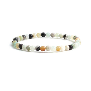 Earths Elements Wholesale - Crystal Bracelet - 4mm Amazonite, pack of 5